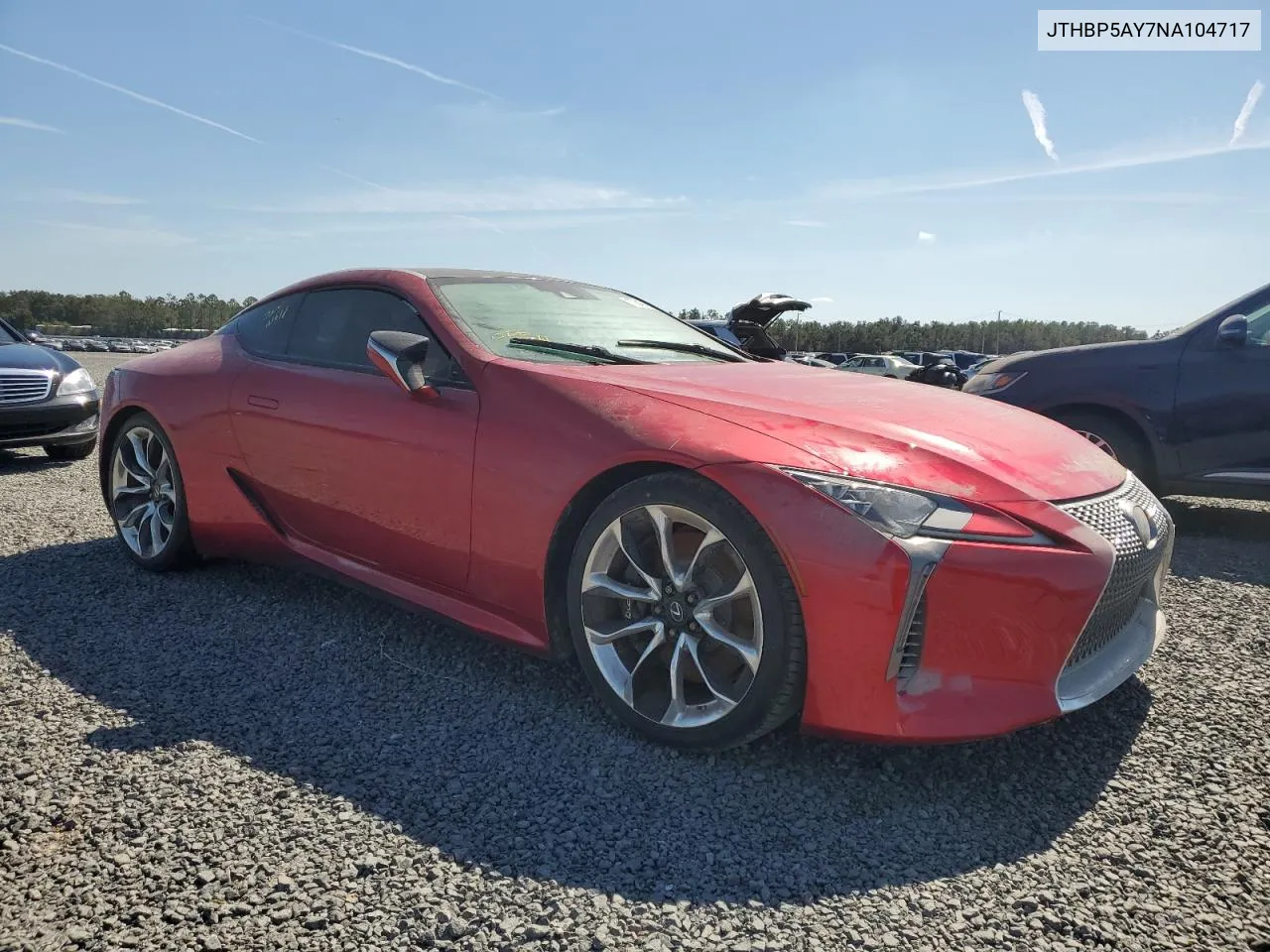 2022 Lexus Lc 500 VIN: JTHBP5AY7NA104717 Lot: 77842474