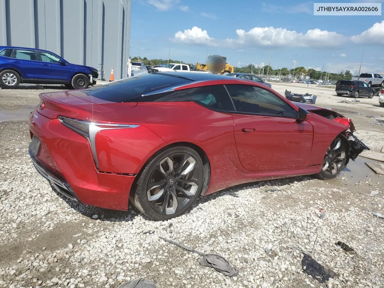 2024 Lexus Lc 500H VIN: JTHBY5AYXRA002606 Lot: 74554254