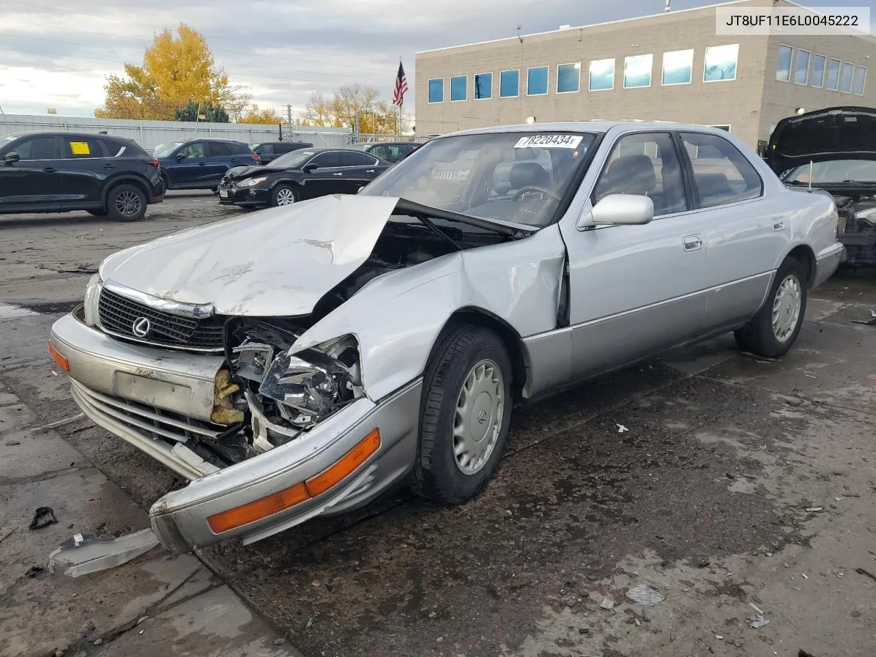 1990 Lexus Ls 400 VIN: JT8UF11E6L0045222 Lot: 78220434