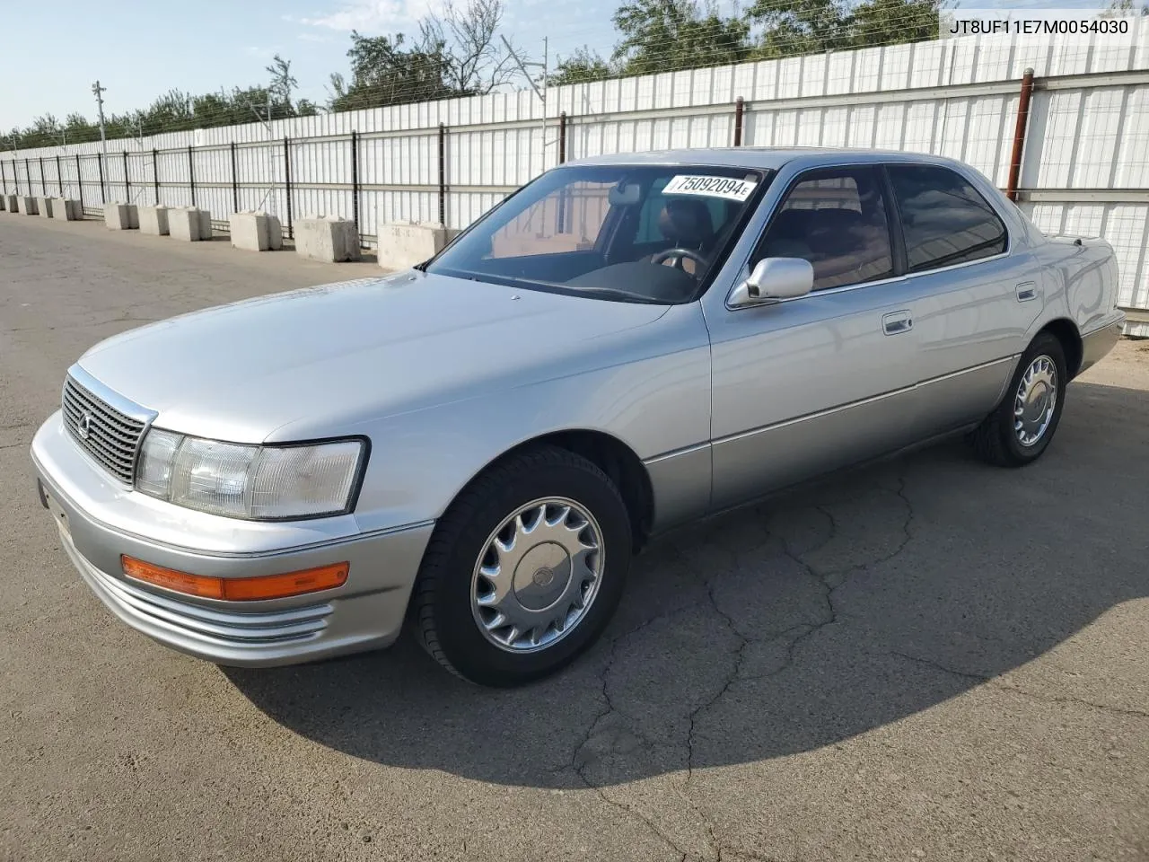 1991 Lexus Ls 400 VIN: JT8UF11E7M0054030 Lot: 75092094