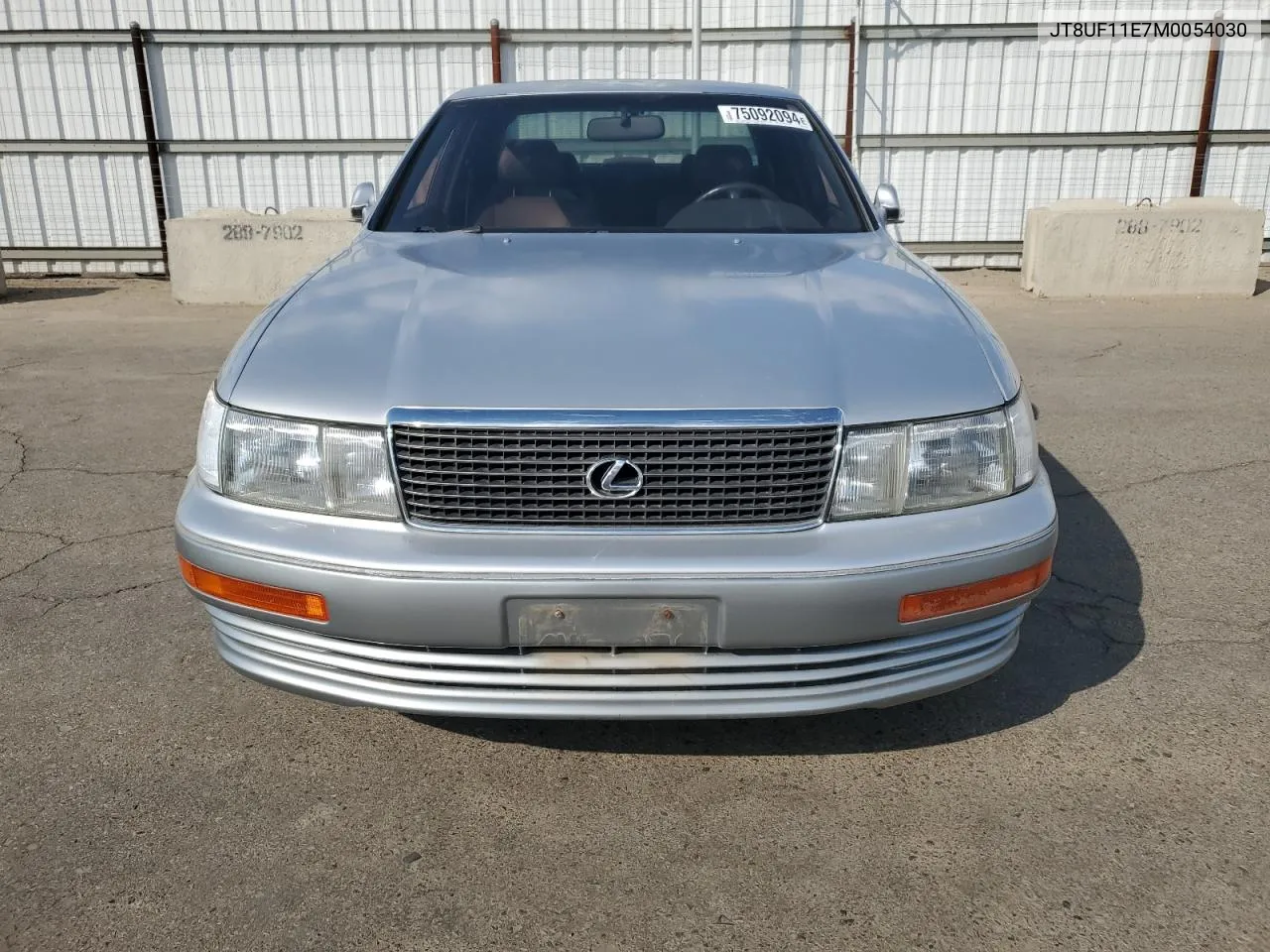 1991 Lexus Ls 400 VIN: JT8UF11E7M0054030 Lot: 75092094