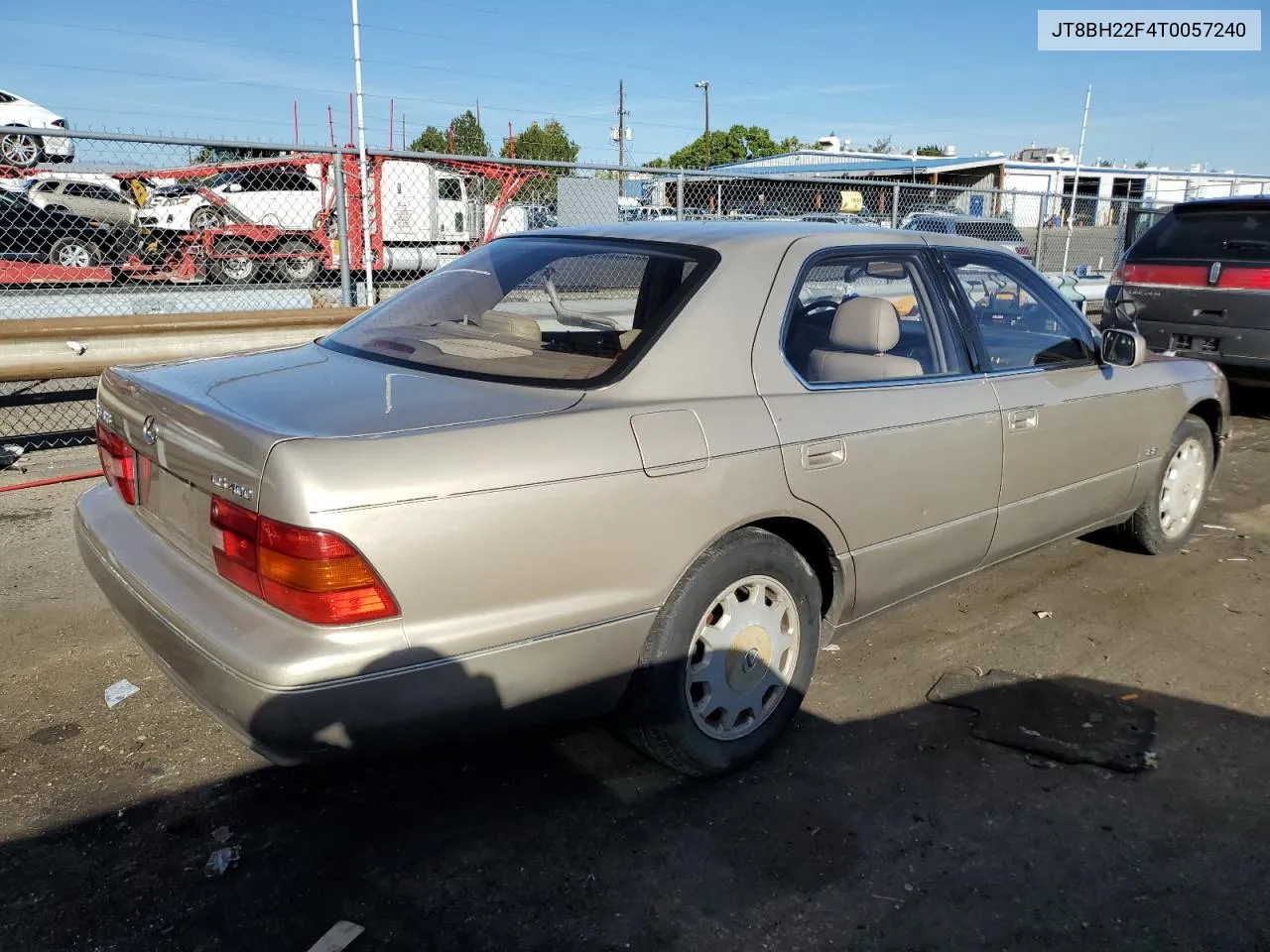 1996 Lexus Ls 400 VIN: JT8BH22F4T0057240 Lot: 72990254