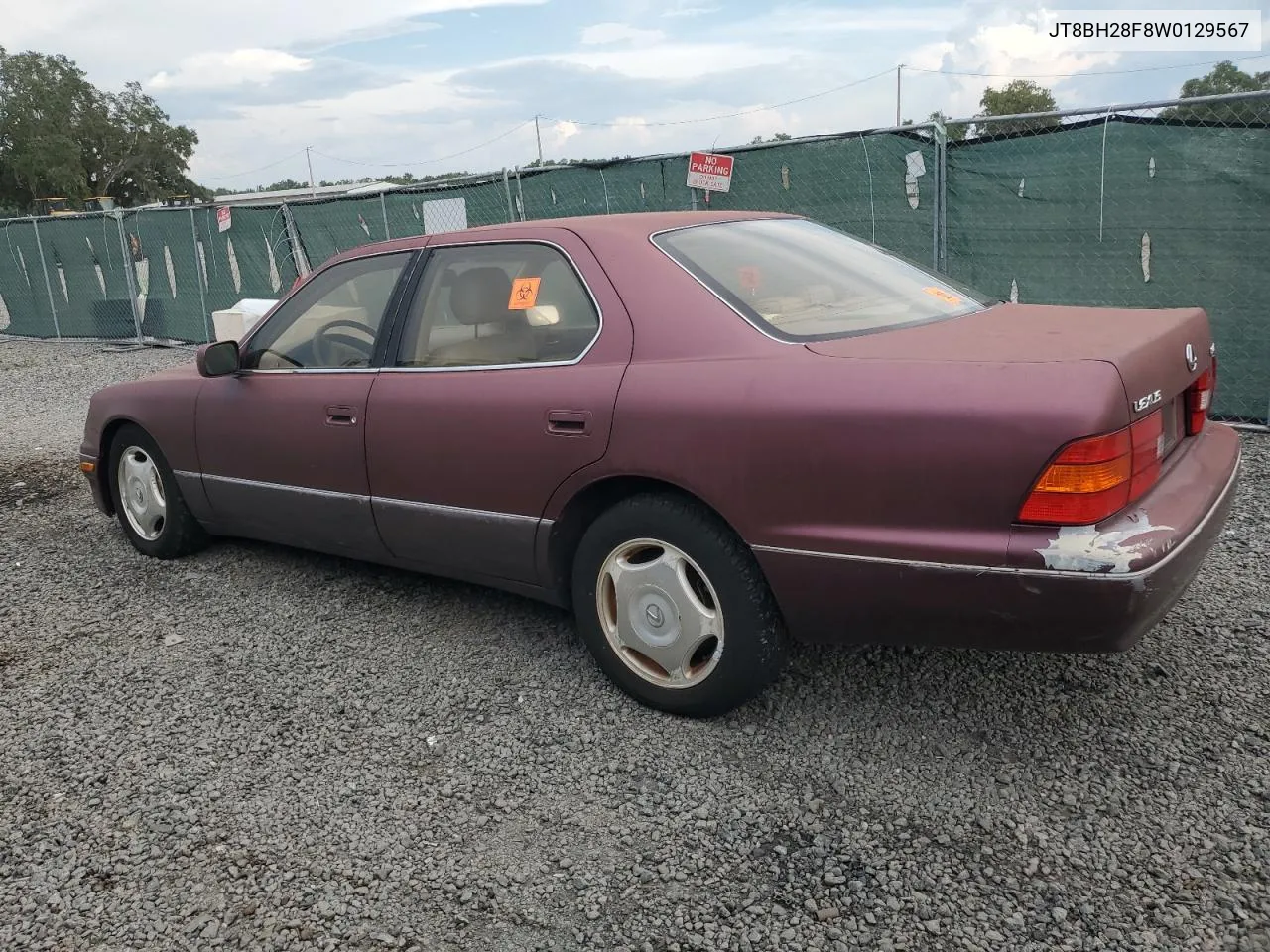 1998 Lexus Ls 400 VIN: JT8BH28F8W0129567 Lot: 65958464