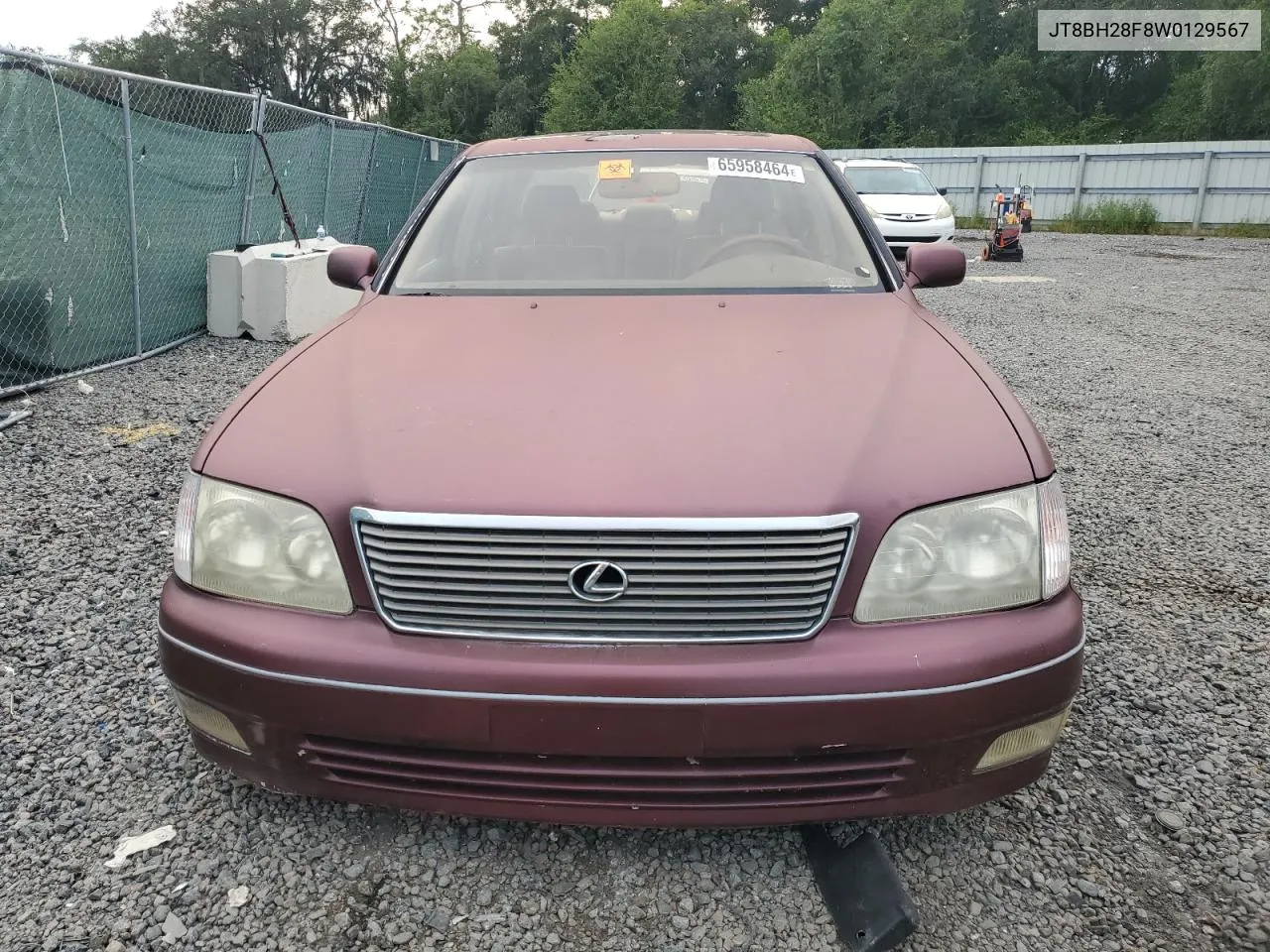 1998 Lexus Ls 400 VIN: JT8BH28F8W0129567 Lot: 65958464