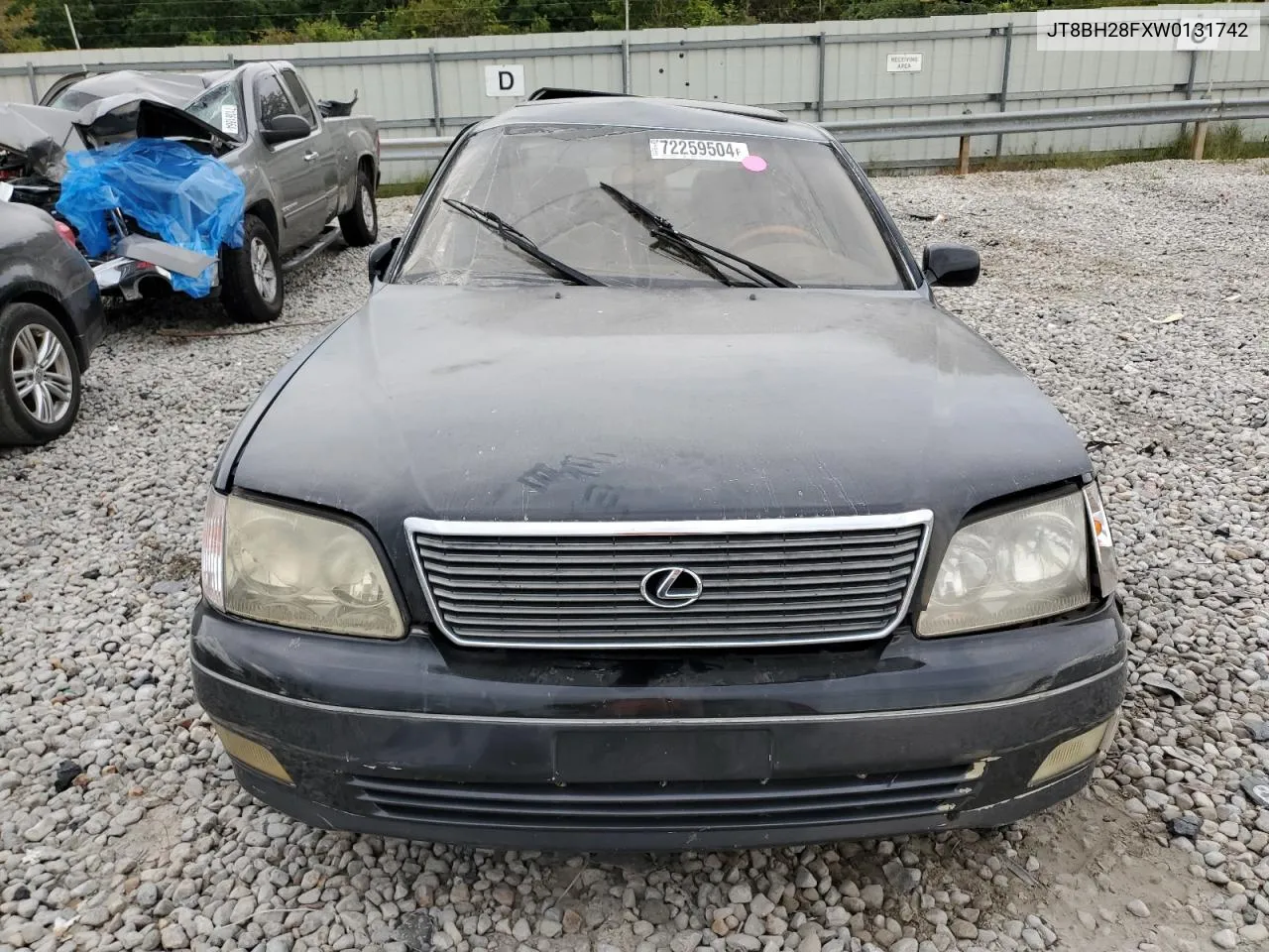 1998 Lexus Ls 400 VIN: JT8BH28FXW0131742 Lot: 72259504