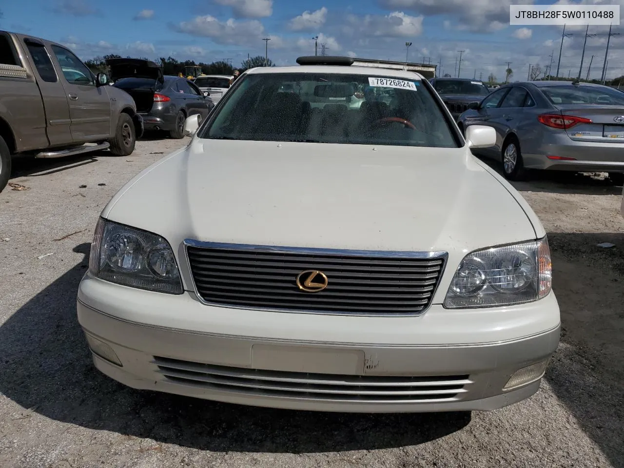 1998 Lexus Ls 400 VIN: JT8BH28F5W0110488 Lot: 78726824