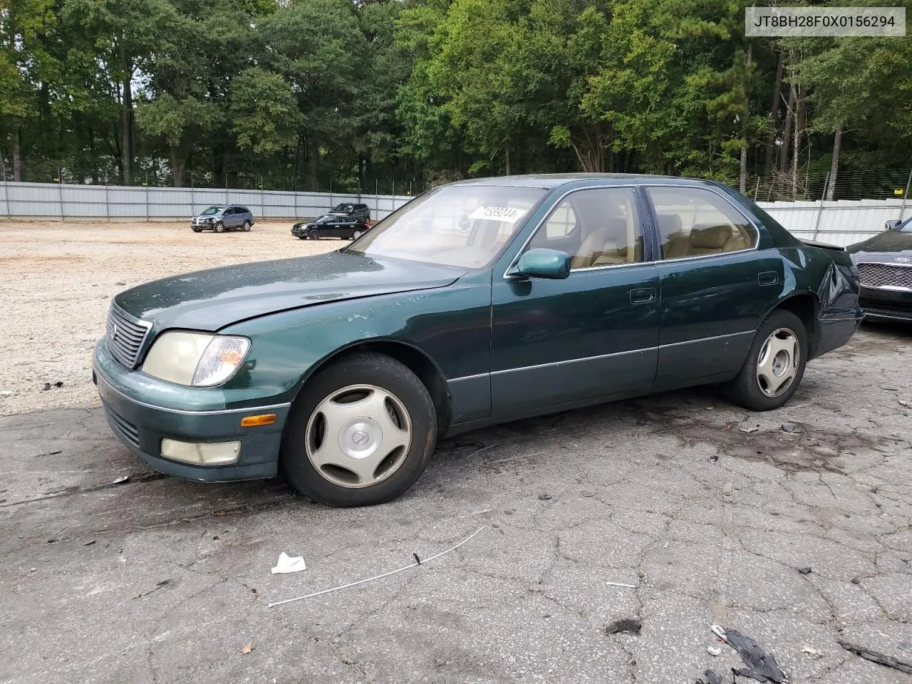 1999 Lexus Ls 400 VIN: JT8BH28F0X0156294 Lot: 71589244