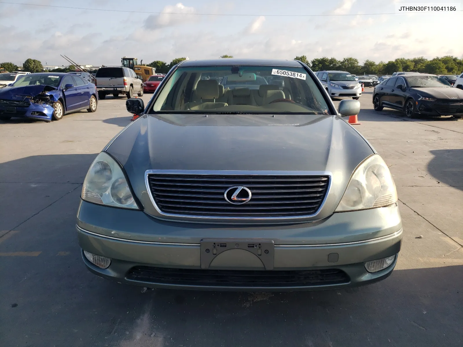 2001 Lexus Ls 430 VIN: JTHBN30F110041186 Lot: 65053814