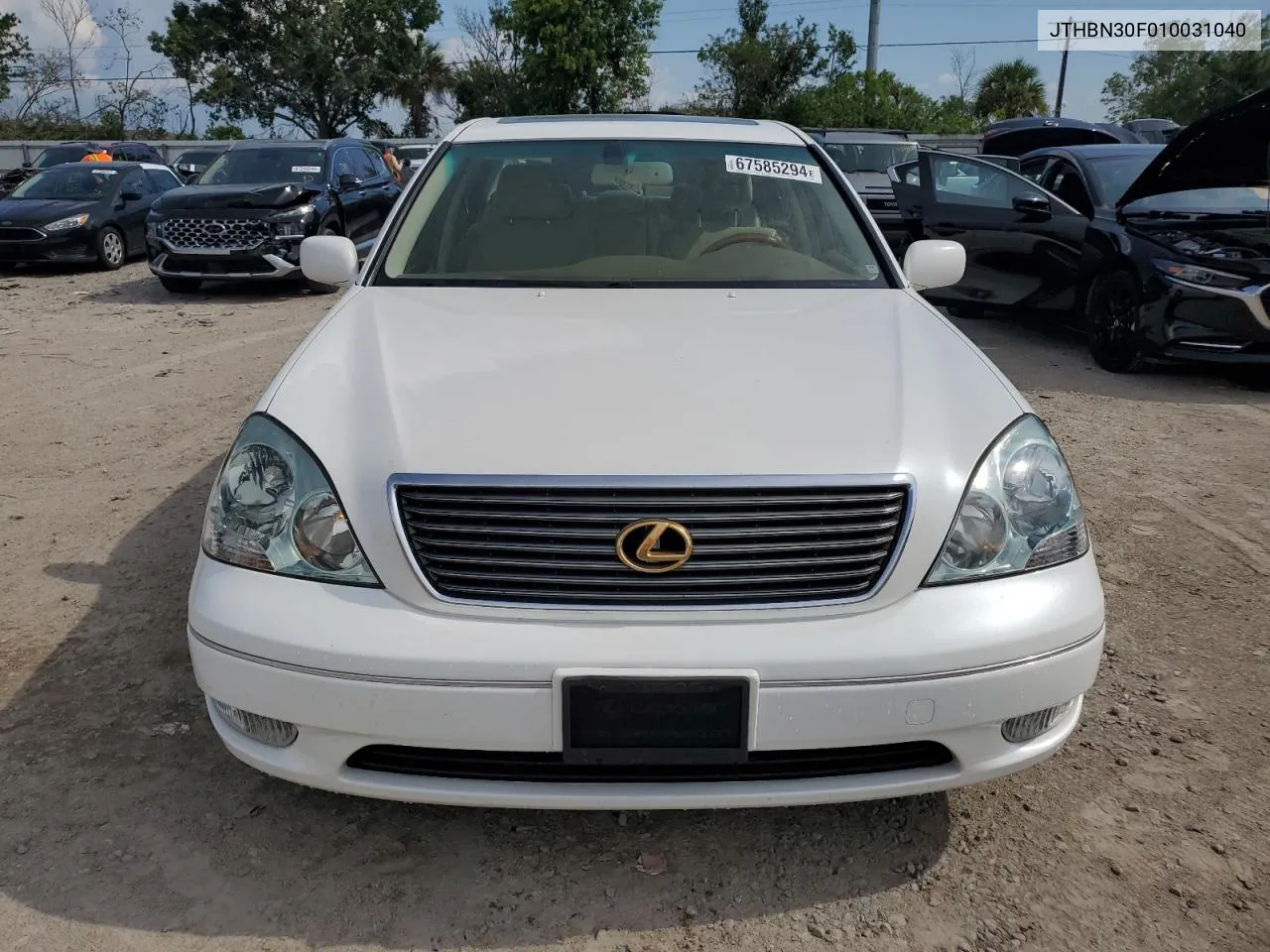 2001 Lexus Ls 430 VIN: JTHBN30F010031040 Lot: 67585294