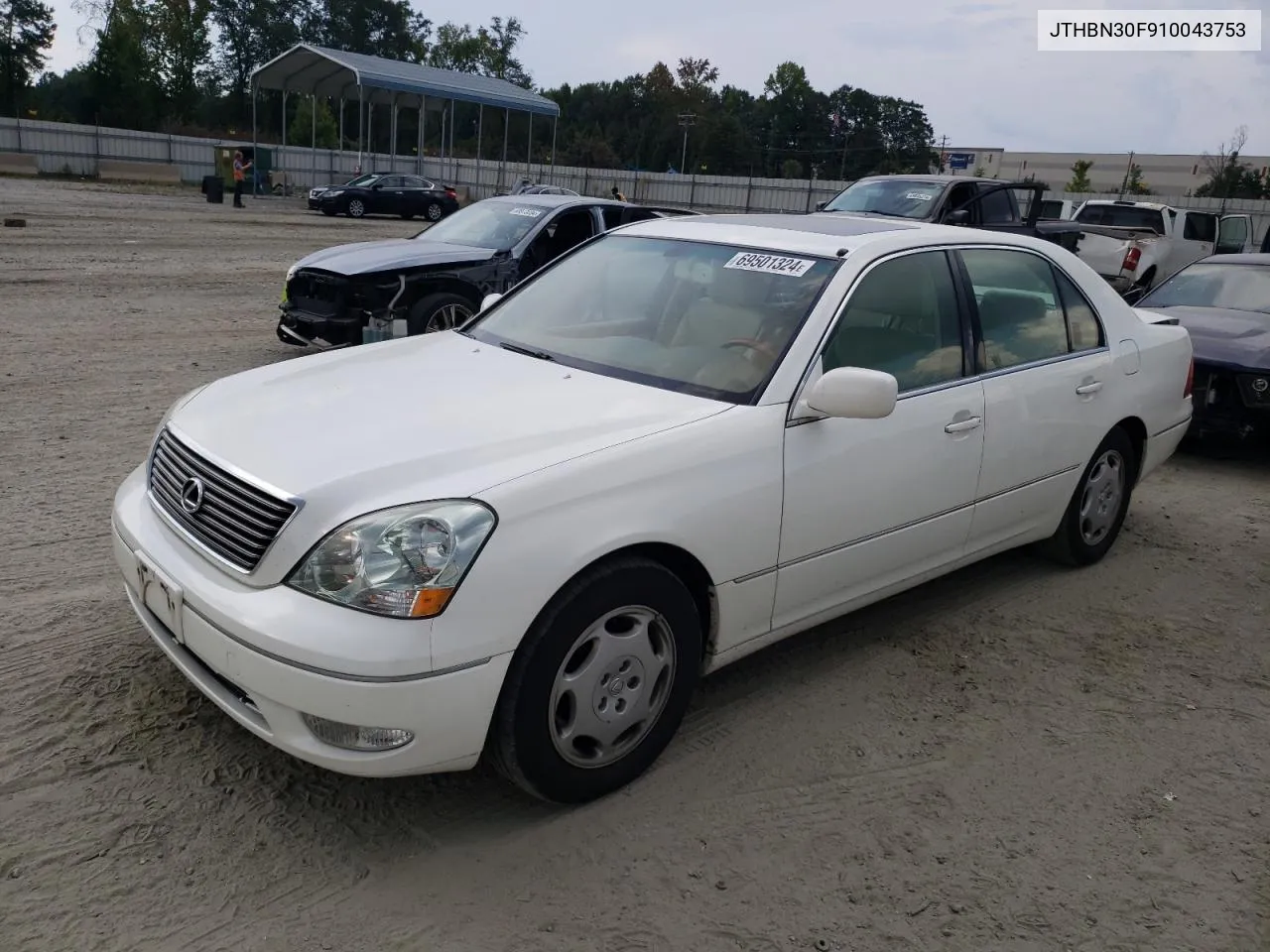 2001 Lexus Ls 430 VIN: JTHBN30F910043753 Lot: 69501324