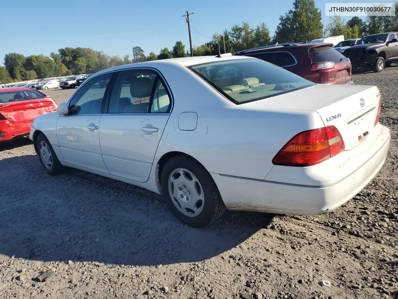 2001 Lexus Ls 430 VIN: JTHBN30F910030677 Lot: 72913144