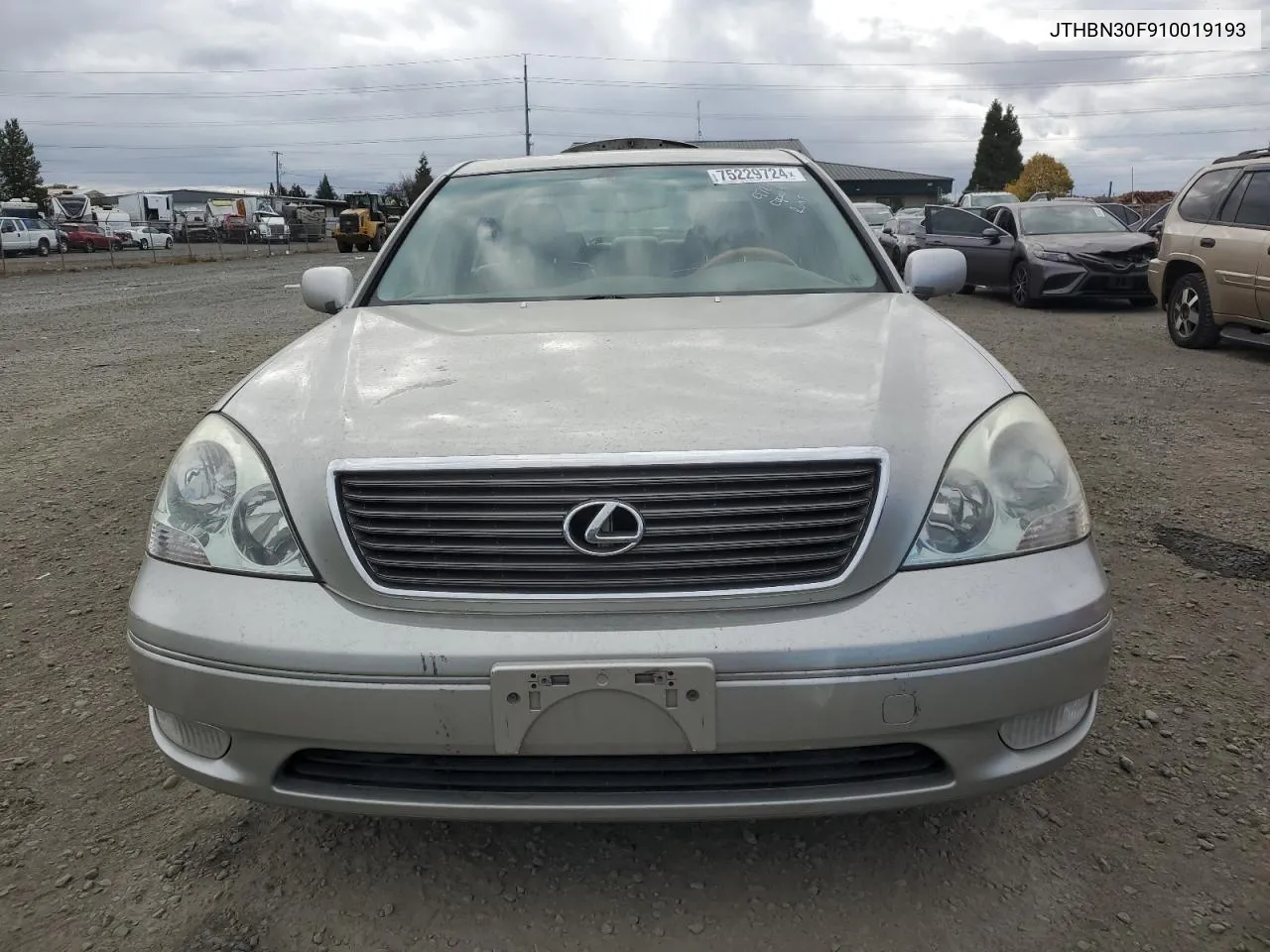 2001 Lexus Ls 430 VIN: JTHBN30F910019193 Lot: 75229724