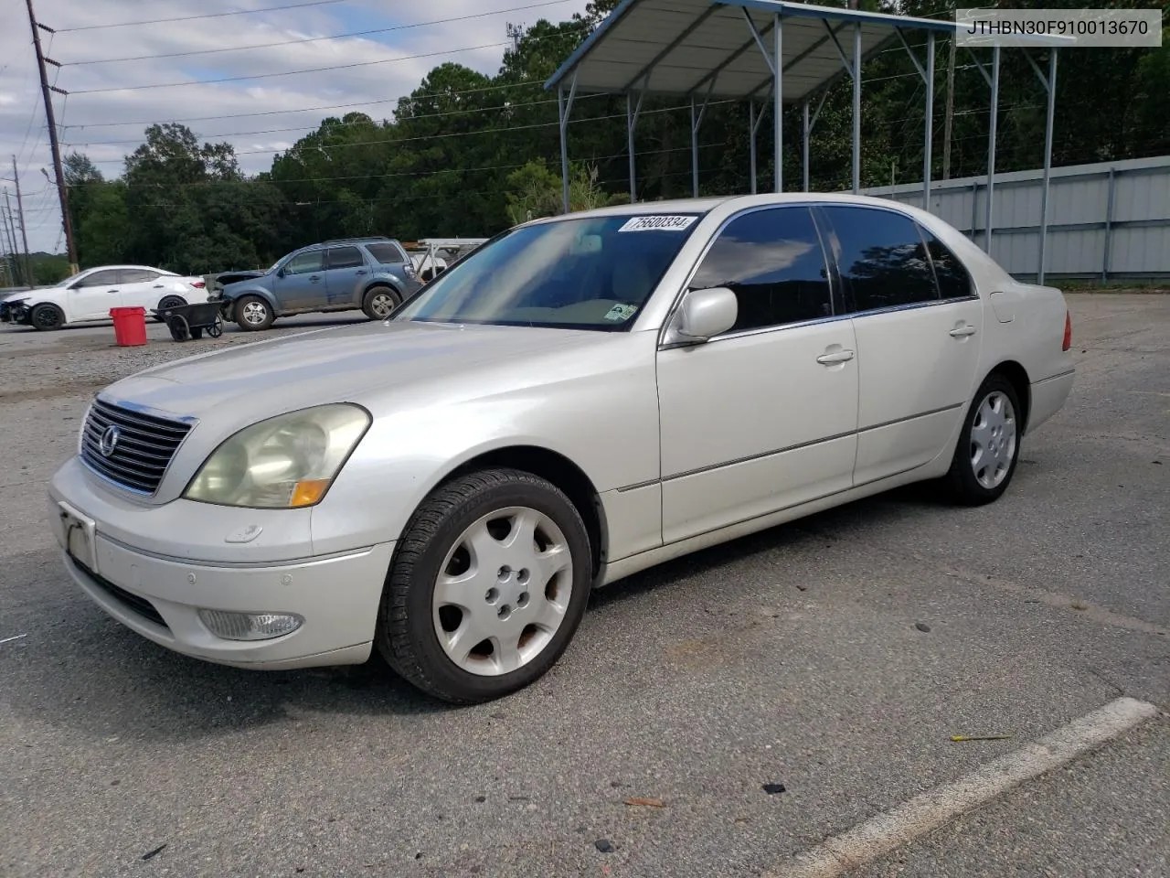 2001 Lexus Ls 430 VIN: JTHBN30F910013670 Lot: 75600334