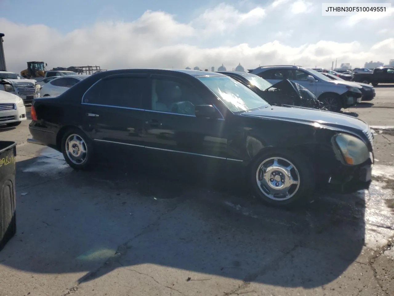 2001 Lexus Ls 430 VIN: JTHBN30F510049551 Lot: 77882284