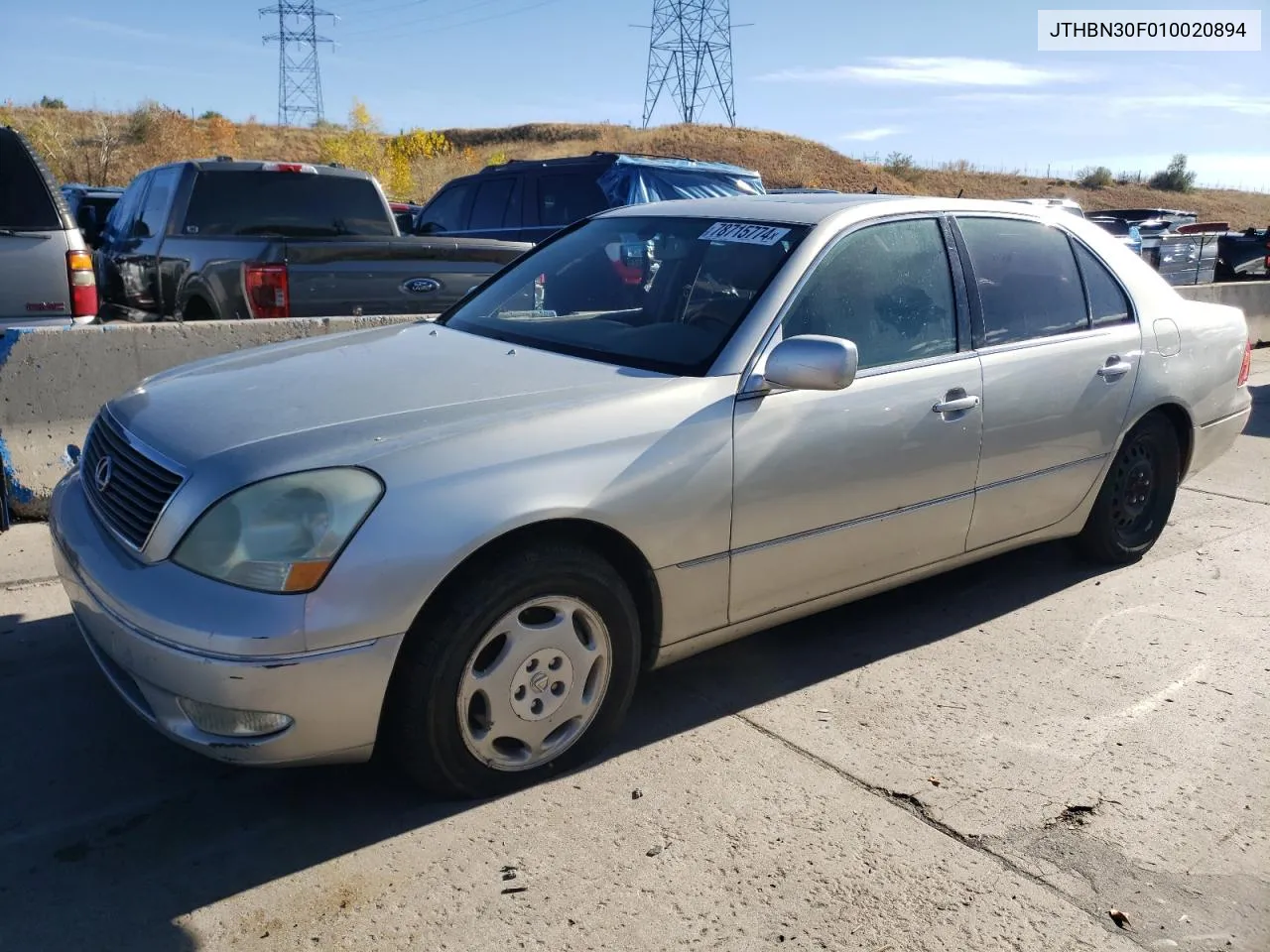 2001 Lexus Ls 430 VIN: JTHBN30F010020894 Lot: 78715774