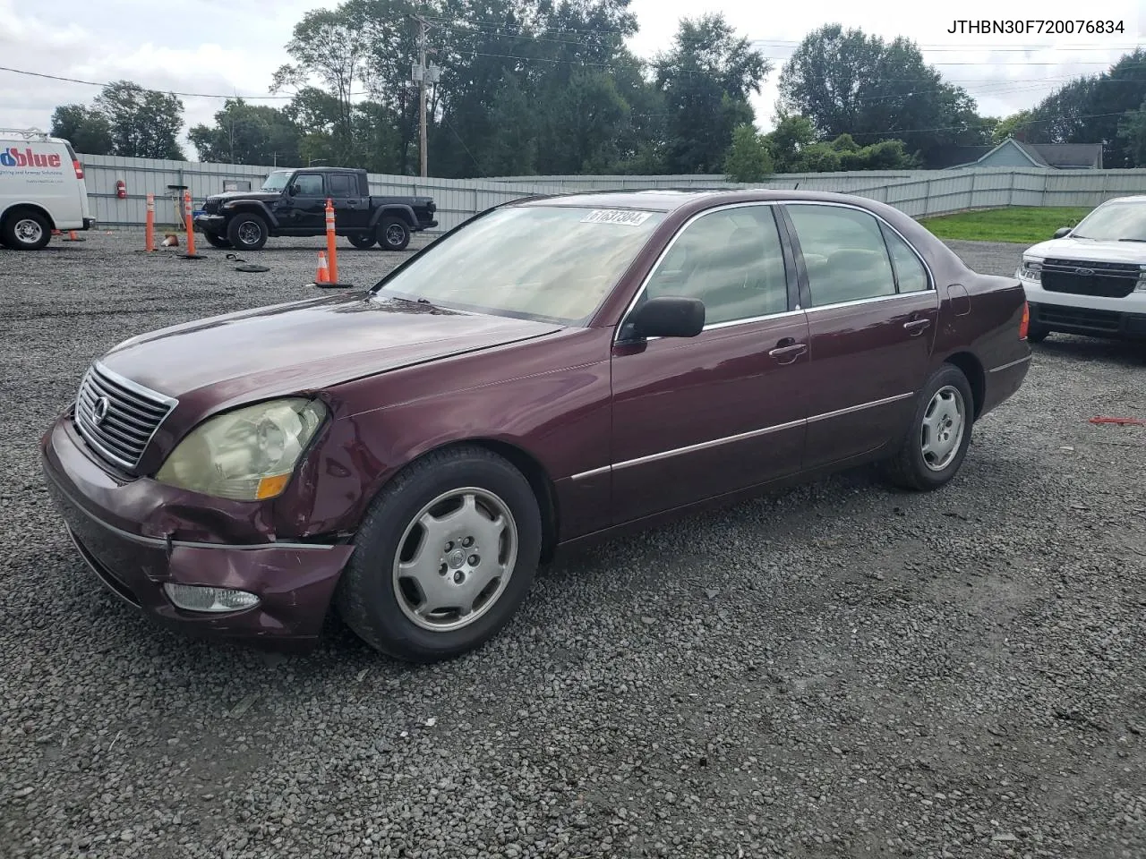 2002 Lexus Ls 430 VIN: JTHBN30F720076834 Lot: 61637384