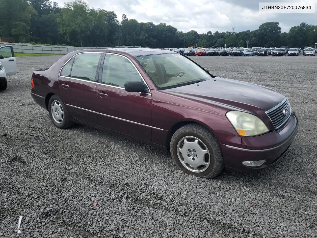 2002 Lexus Ls 430 VIN: JTHBN30F720076834 Lot: 61637384