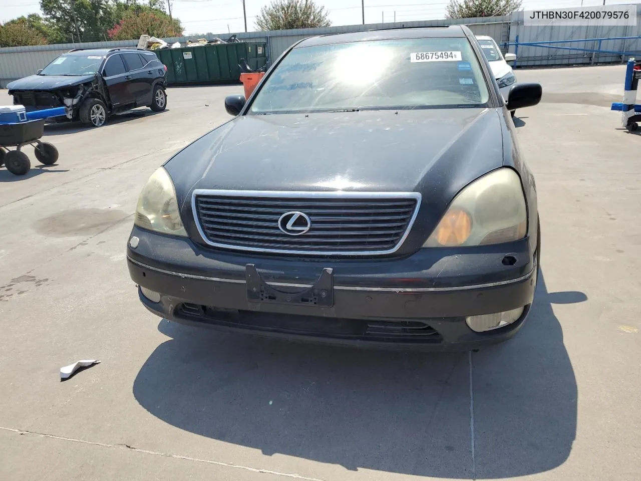 2002 Lexus Ls 430 VIN: JTHBN30F420079576 Lot: 68675494