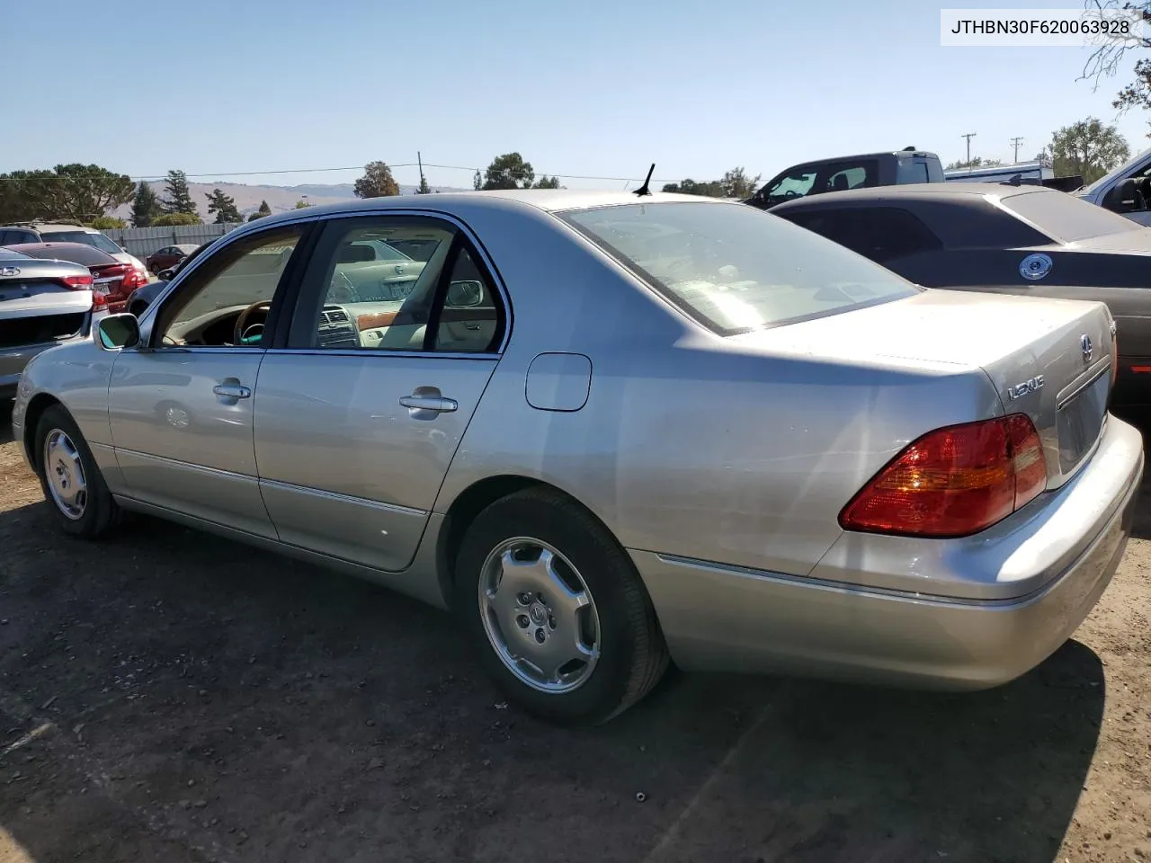 2002 Lexus Ls 430 VIN: JTHBN30F620063928 Lot: 72683284