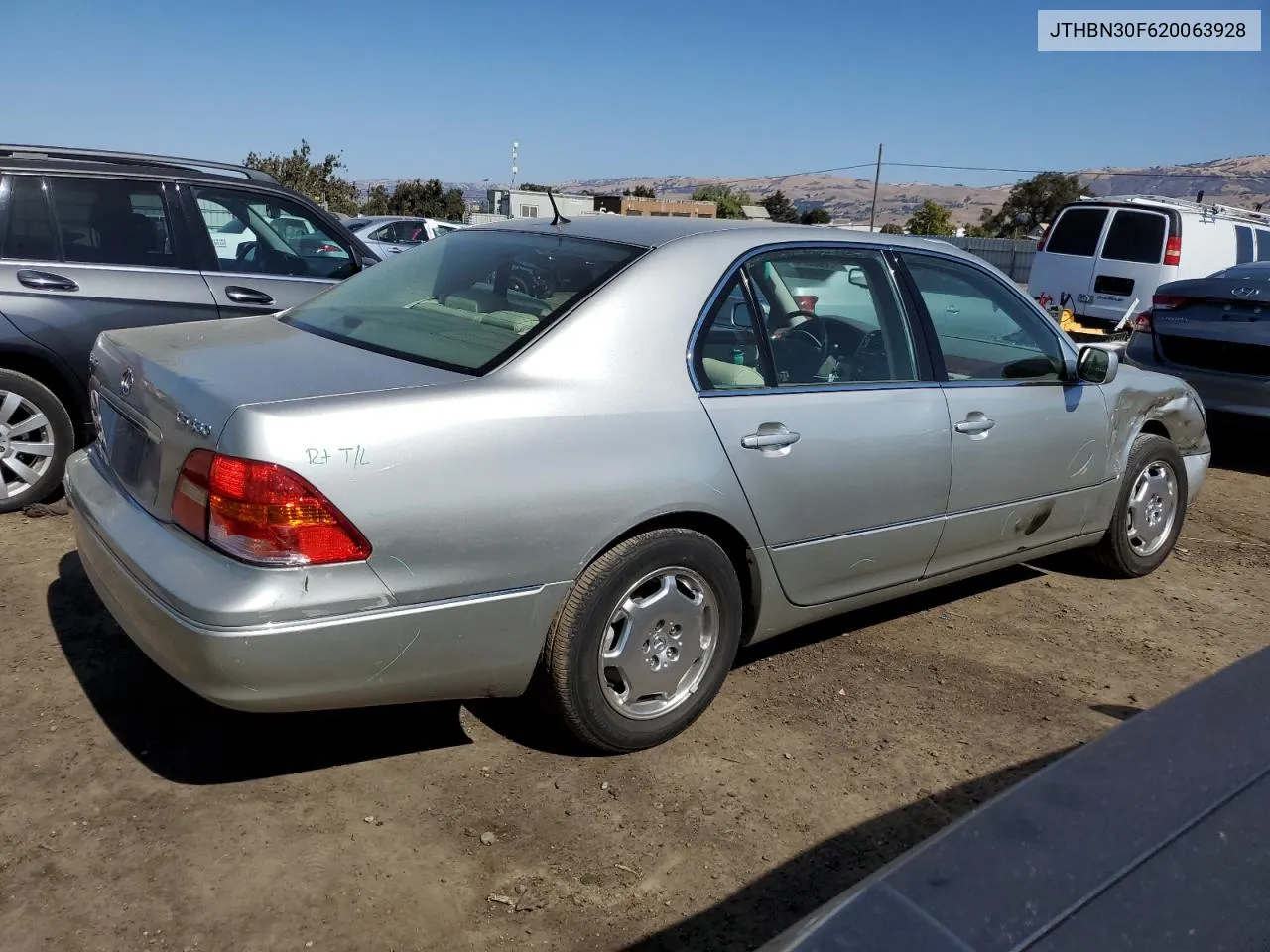 2002 Lexus Ls 430 VIN: JTHBN30F620063928 Lot: 72683284