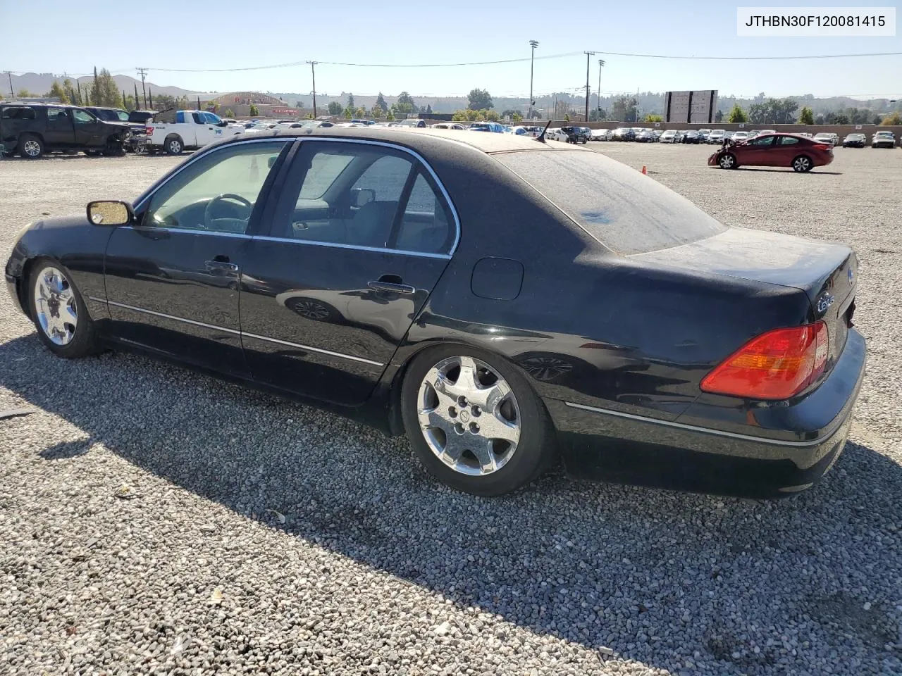 2002 Lexus Ls 430 VIN: JTHBN30F120081415 Lot: 72808494