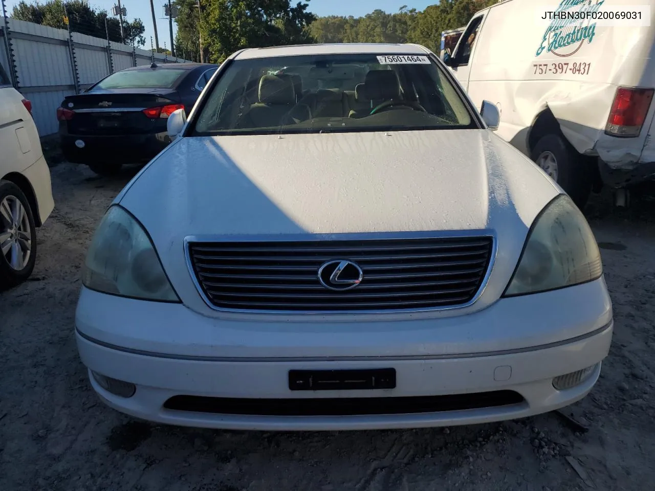 2002 Lexus Ls 430 VIN: JTHBN30F020069031 Lot: 75601464