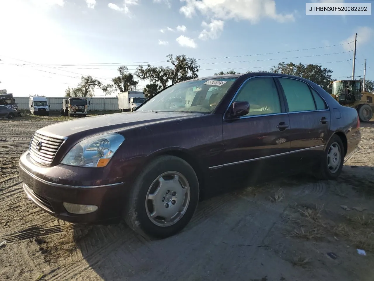 2002 Lexus Ls 430 VIN: JTHBN30F520082292 Lot: 77128264