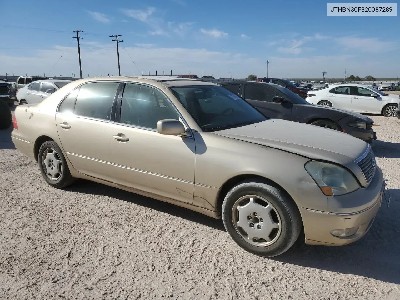 2002 Lexus Ls 430 VIN: JTHBN30F820087289 Lot: 77949664