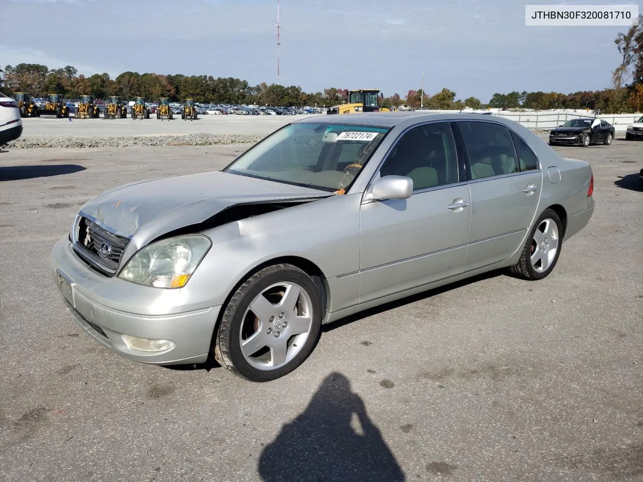 2002 Lexus Ls 430 VIN: JTHBN30F320081710 Lot: 78722174