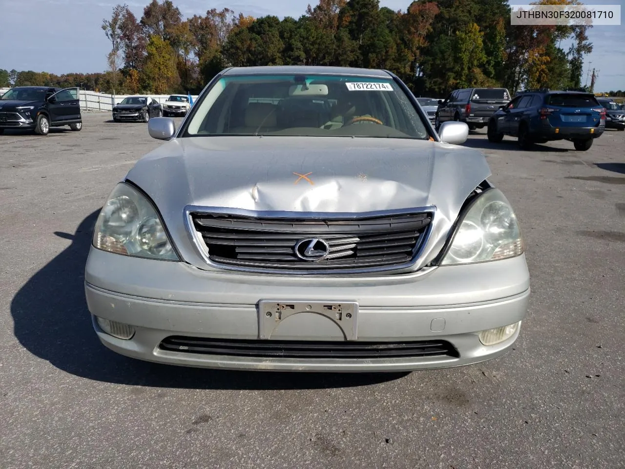 2002 Lexus Ls 430 VIN: JTHBN30F320081710 Lot: 78722174