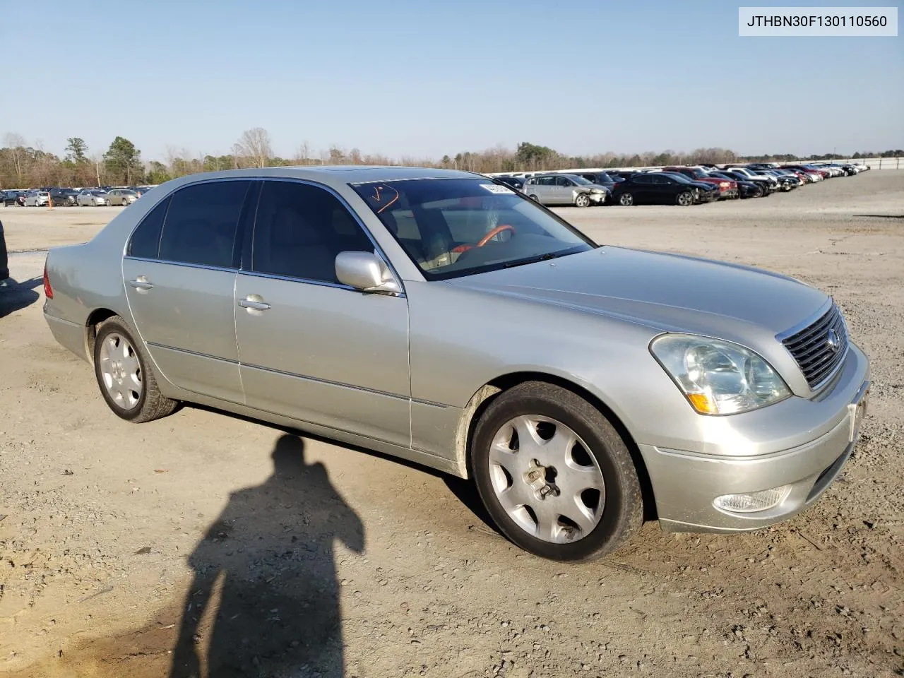 2003 Lexus Ls 430 VIN: JTHBN30F130110560 Lot: 44278154