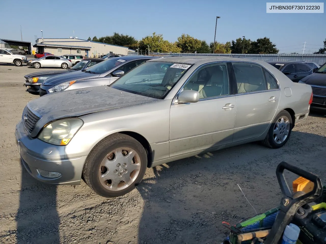 2003 Lexus Ls 430 VIN: JTHBN30F730122230 Lot: 69113944