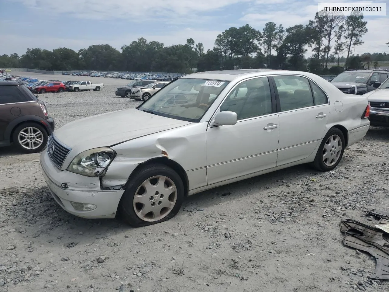 2003 Lexus Ls 430 VIN: JTHBN30FX30103011 Lot: 71309174