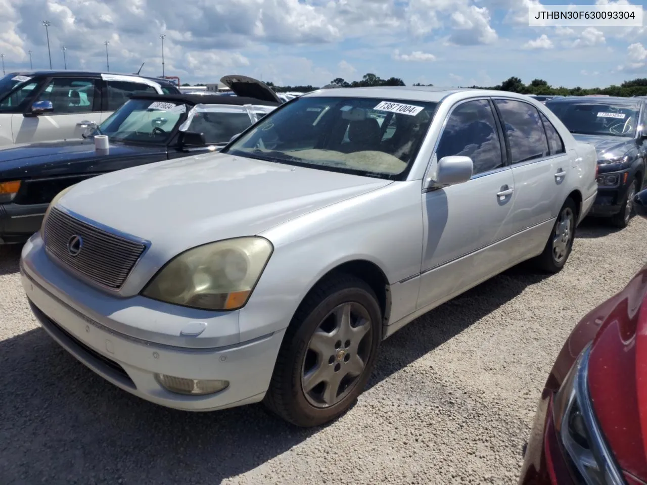 2003 Lexus Ls 430 VIN: JTHBN30F630093304 Lot: 73871004