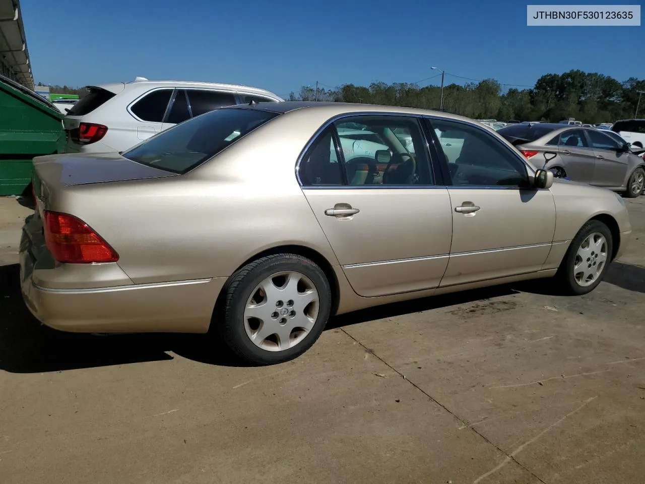 2003 Lexus Ls 430 VIN: JTHBN30F530123635 Lot: 75908314