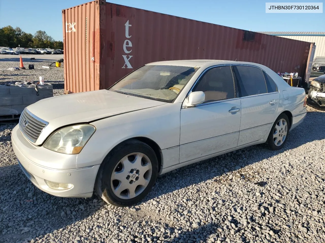 2003 Lexus Ls 430 VIN: JTHBN30F730120364 Lot: 75925214