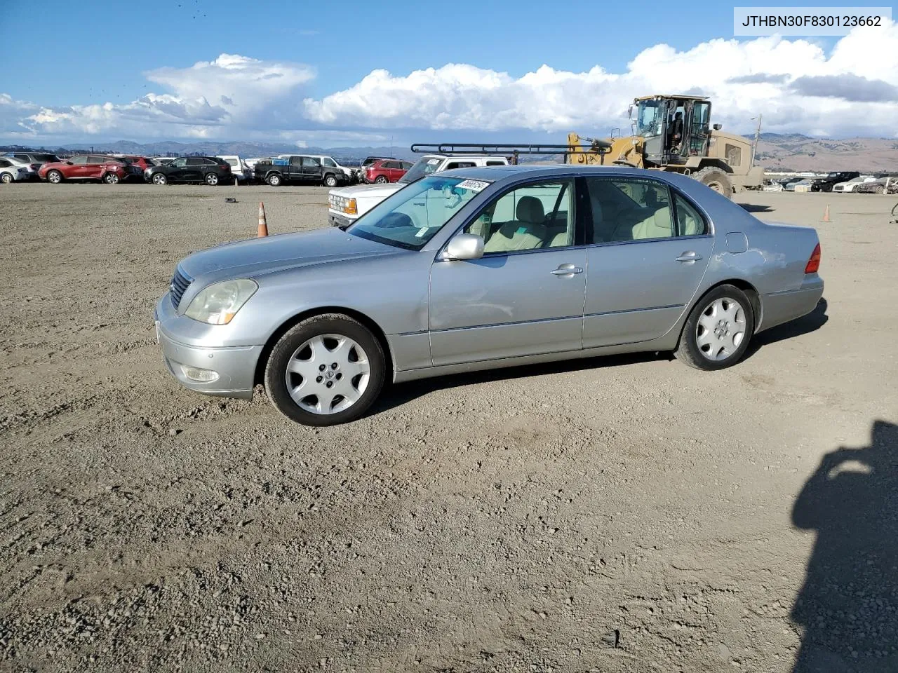 2003 Lexus Ls 430 VIN: JTHBN30F830123662 Lot: 76666154