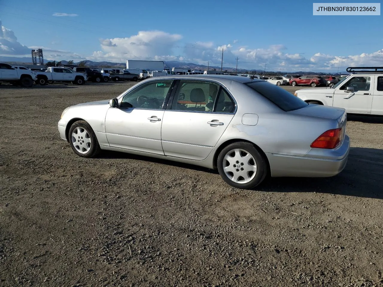 2003 Lexus Ls 430 VIN: JTHBN30F830123662 Lot: 76666154