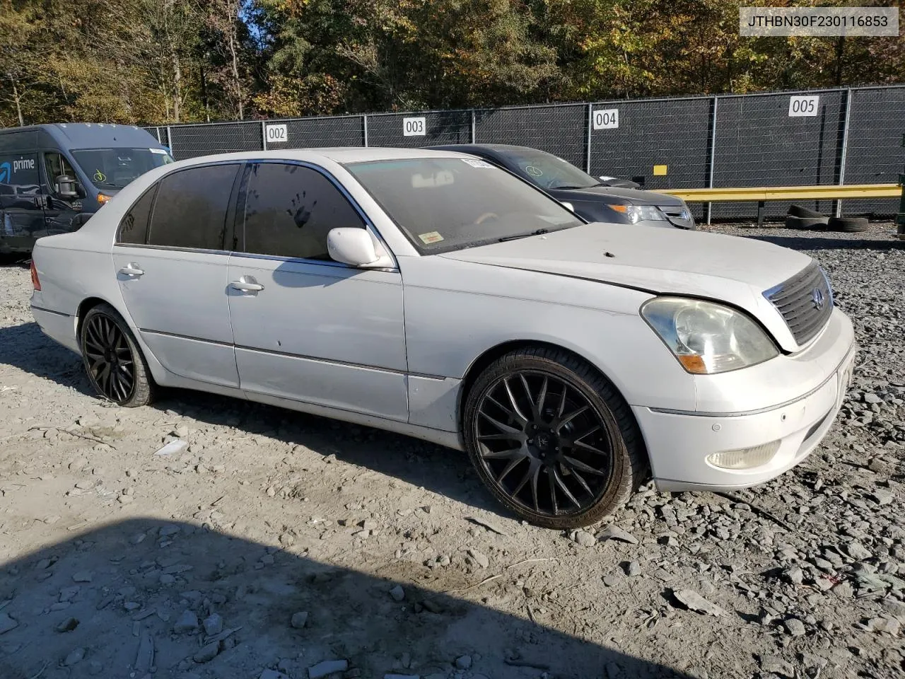 2003 Lexus Ls 430 VIN: JTHBN30F230116853 Lot: 77120434