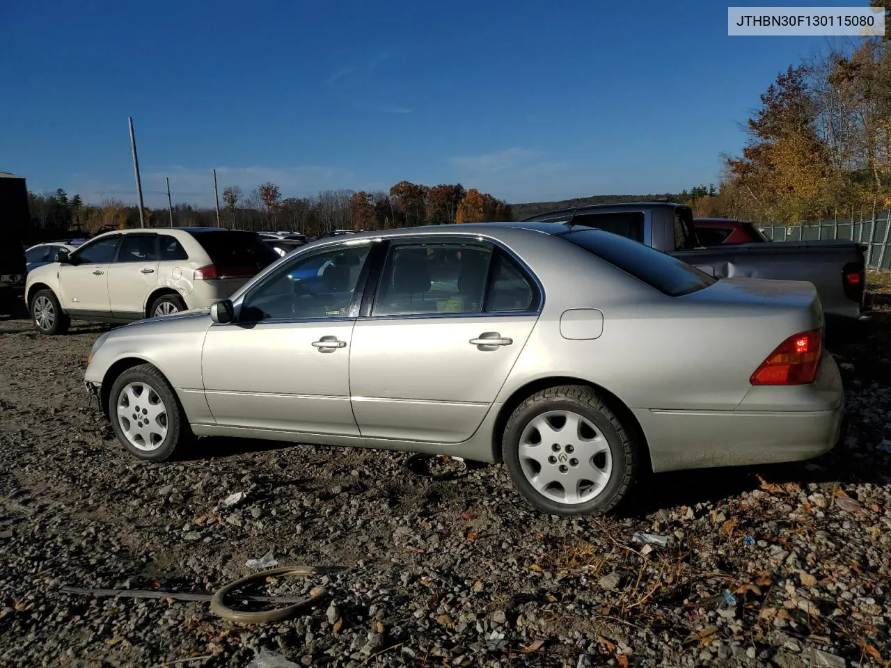 2003 Lexus Ls 430 VIN: JTHBN30F130115080 Lot: 77146064