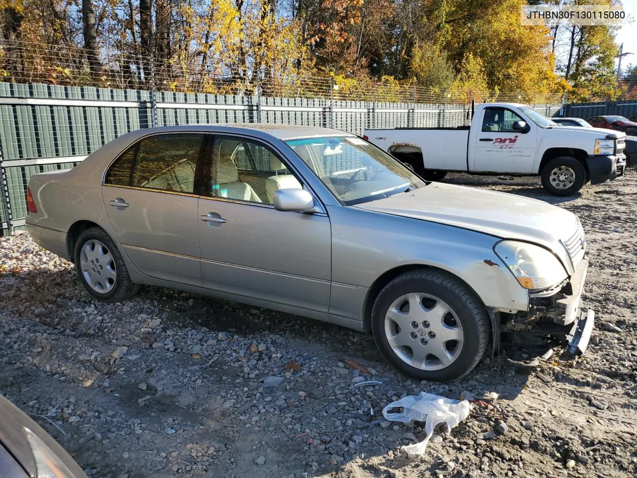 2003 Lexus Ls 430 VIN: JTHBN30F130115080 Lot: 77146064