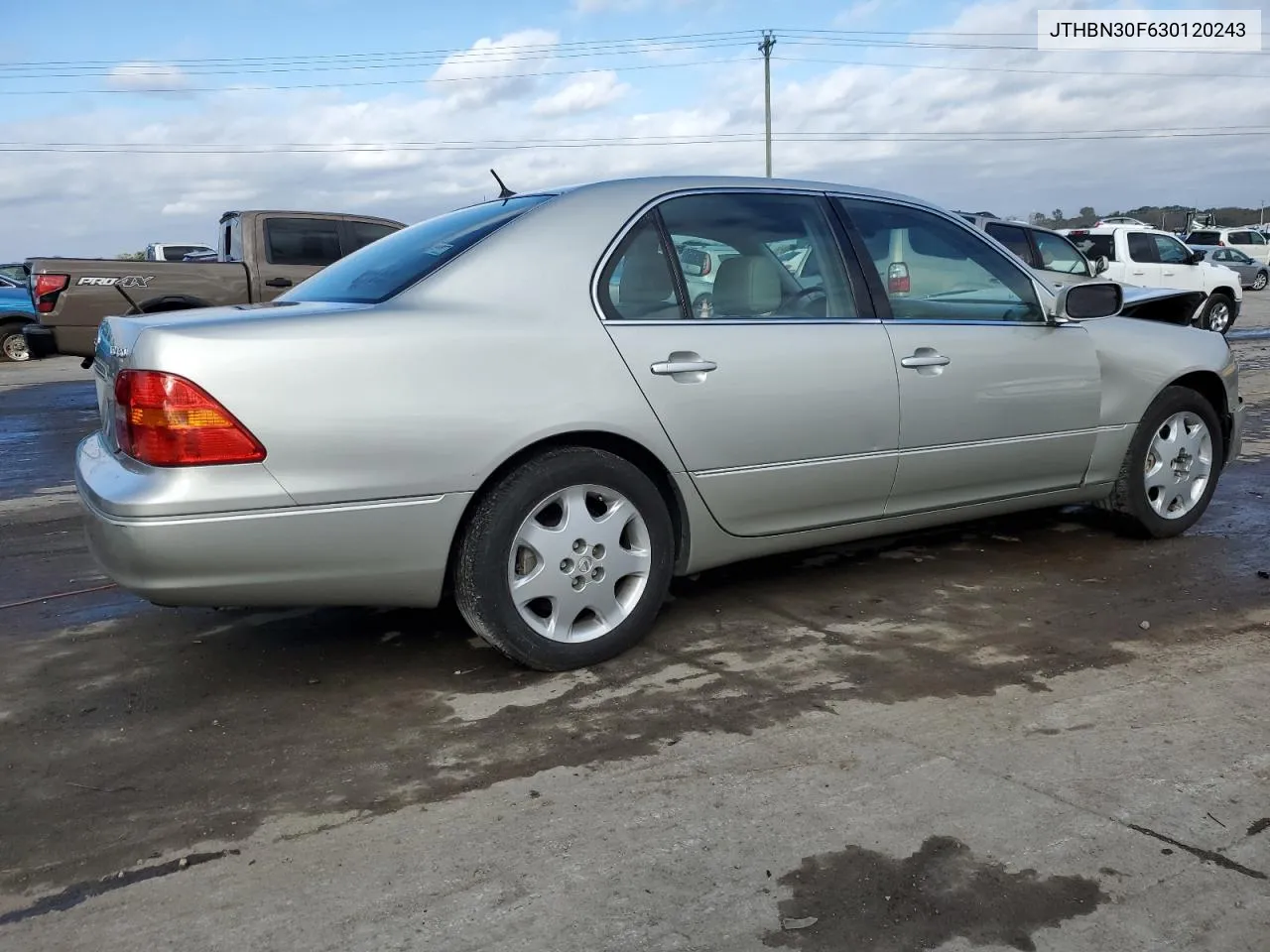 2003 Lexus Ls 430 VIN: JTHBN30F630120243 Lot: 78367394