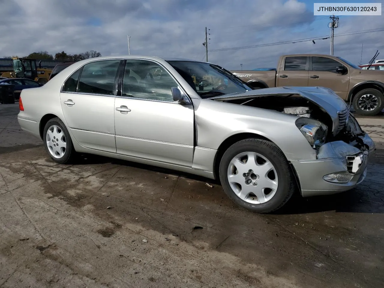 2003 Lexus Ls 430 VIN: JTHBN30F630120243 Lot: 78367394