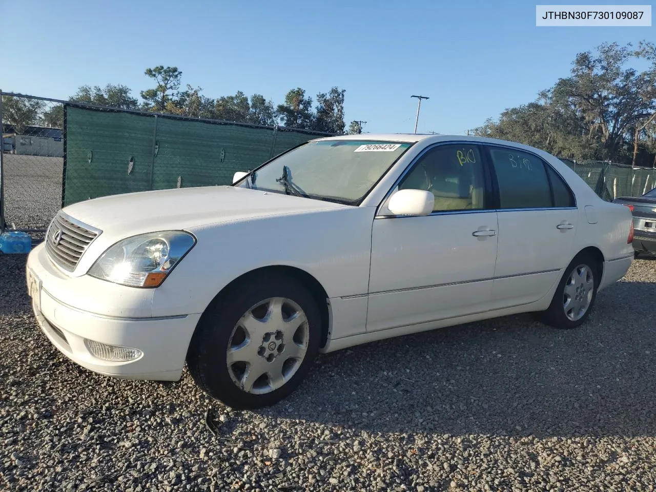 2003 Lexus Ls 430 VIN: JTHBN30F730109087 Lot: 79266424