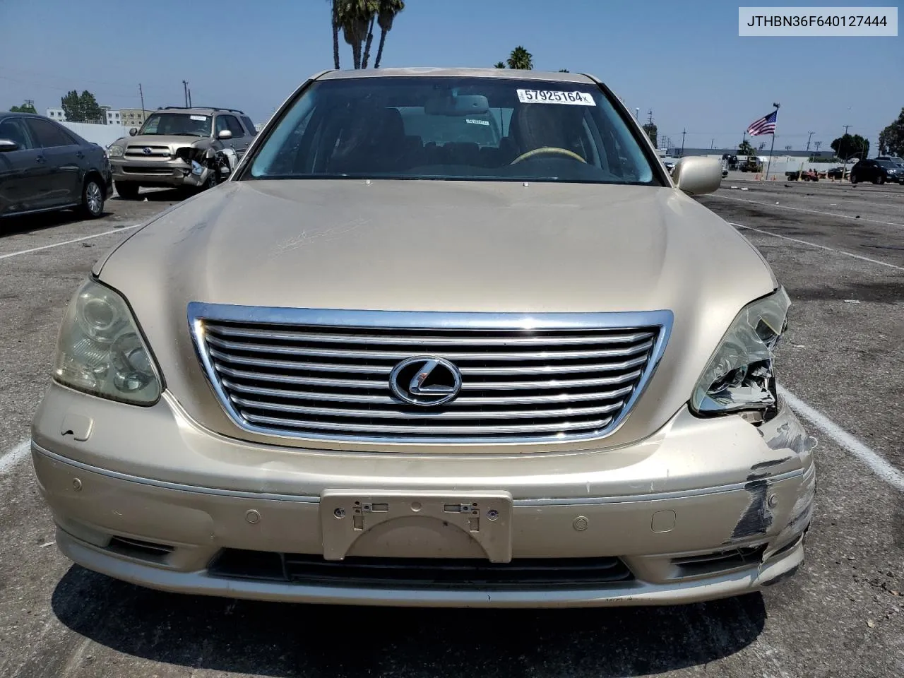 2004 Lexus Ls 430 VIN: JTHBN36F640127444 Lot: 57925164