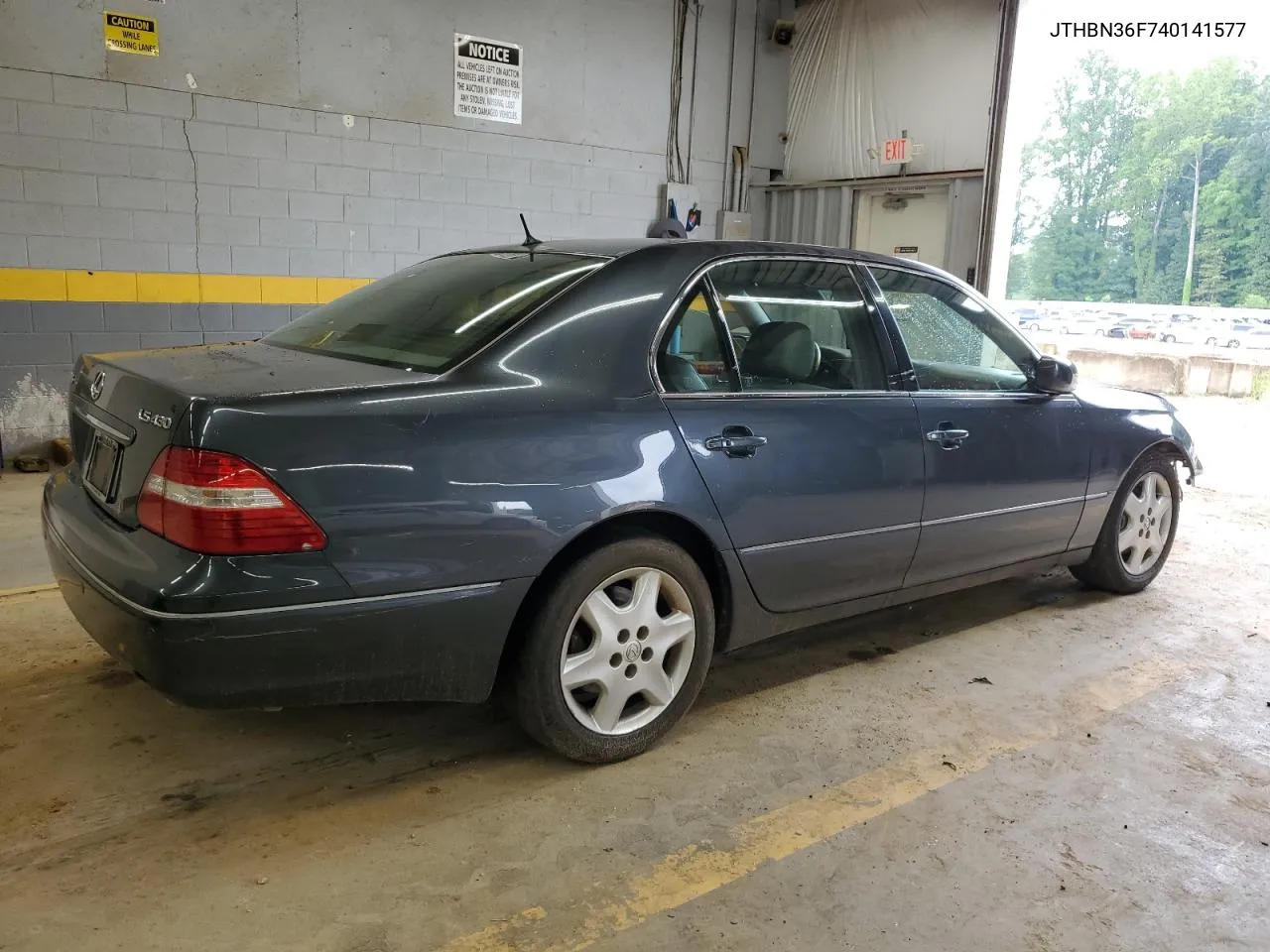 2004 Lexus Ls 430 VIN: JTHBN36F740141577 Lot: 63432564