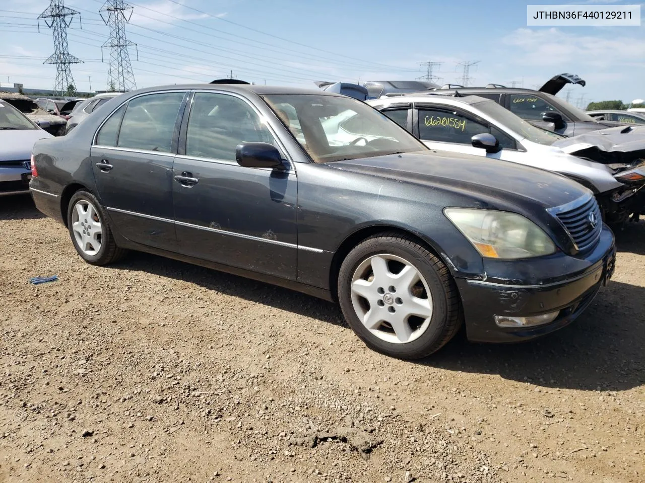 2004 Lexus Ls 430 VIN: JTHBN36F440129211 Lot: 66544574