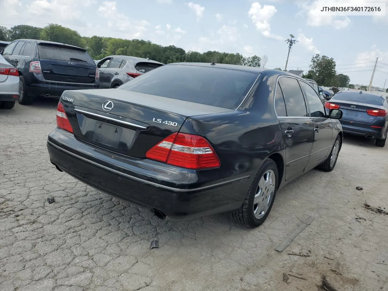 2004 Lexus Ls 430 VIN: JTHBN36F340172616 Lot: 68010464