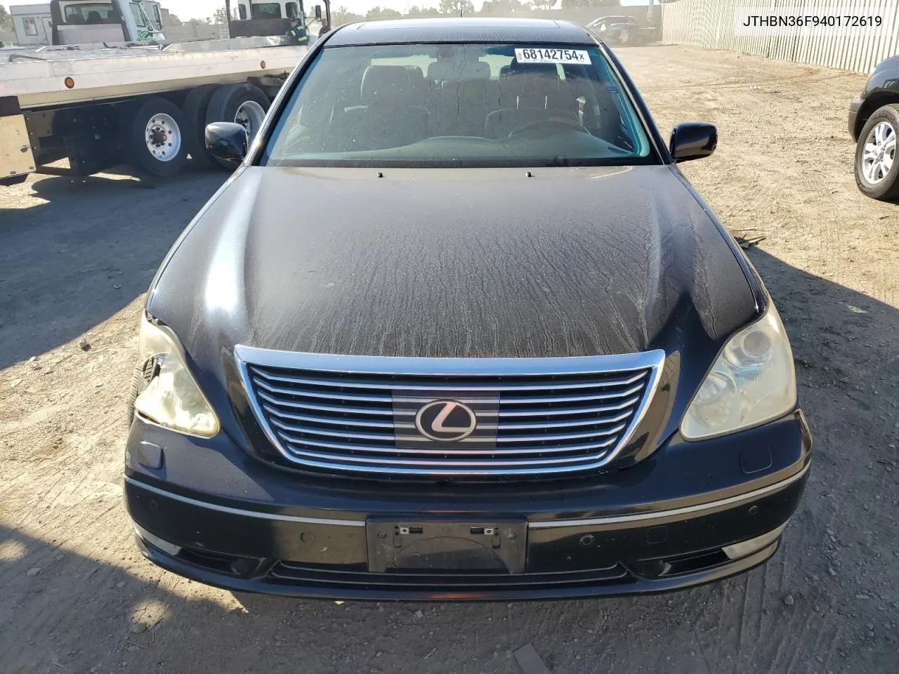 2004 Lexus Ls 430 VIN: JTHBN36F940172619 Lot: 68142754