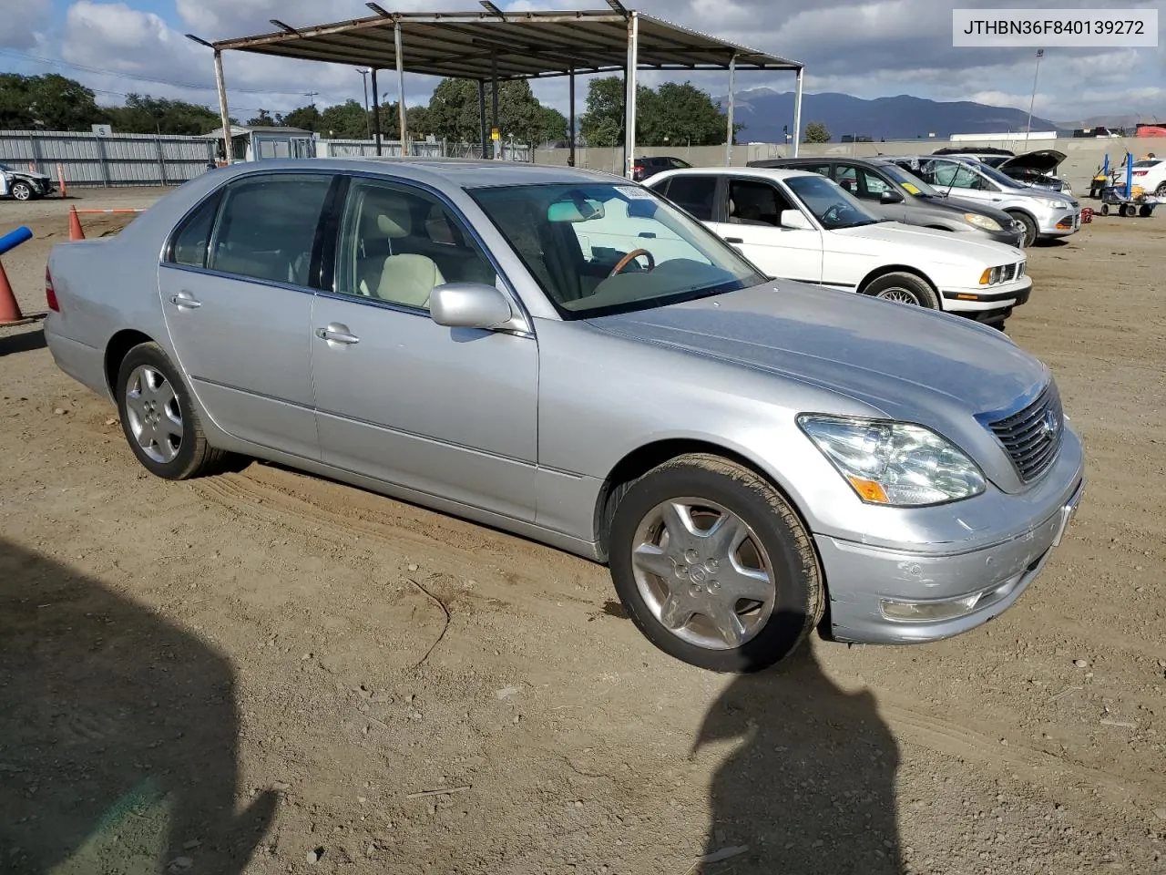 2004 Lexus Ls 430 VIN: JTHBN36F840139272 Lot: 70268084